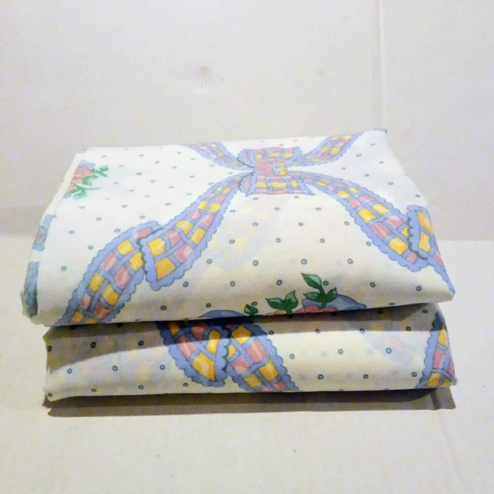 Louis Nichole Mon Cherie Valance Curtains-Set Of 2-Bow-Floral-Cottagecore-84x18